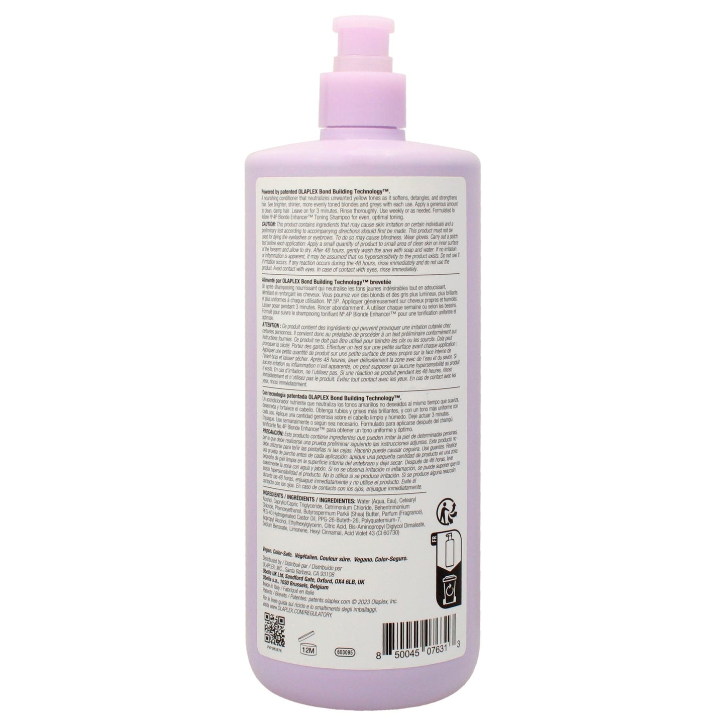 Acondicionador Tonificante No 5P Blonde Enhancer de Olaplex para Unisex - Acondicionador de 33.81 oz