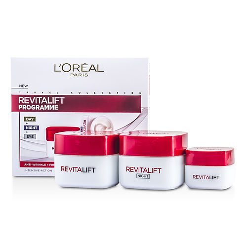L'ORÉAL por L'Oreal Programa Revital Lift: Crema de Día + Crema de Ojos + Crema de Noche --3 pzas