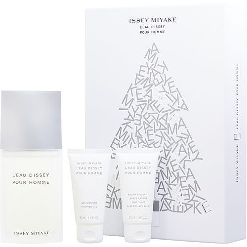L'EAU D'ISSEY de Issey Miyake EDT SPRAY 4.2 OZ y BÁLSAMO PARA DESPUÉS DEL AFEITADO 1.6 OZ y GEL DE DUCHA 1.6 OZ