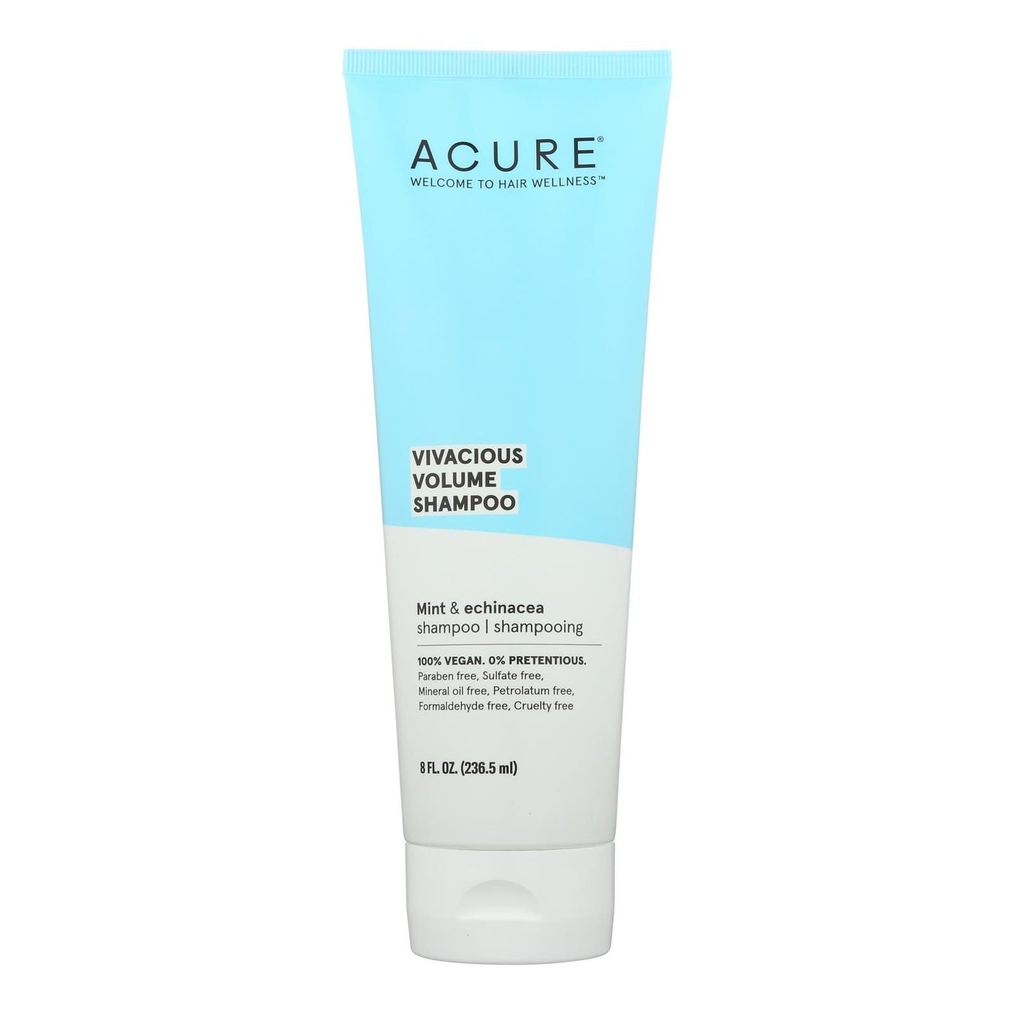 Acure - Champú Volumen Menta - 1 Unidad - 8 Fl Oz