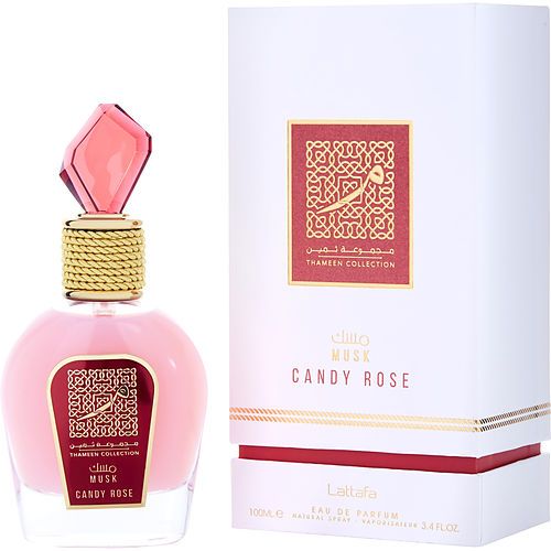 LATTAFA MUSK CANDY ROSE de Lattafa EAU DE PARFUM SPRAY 3.4 OZ (THAMEEN COLLECTION)