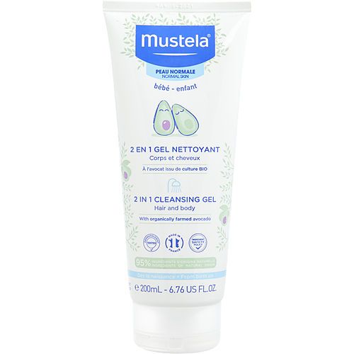 Mustela by Mustela Gel limpiador corporal y capilar 2 en 1 - Para piel normal --200ml/6.7oz