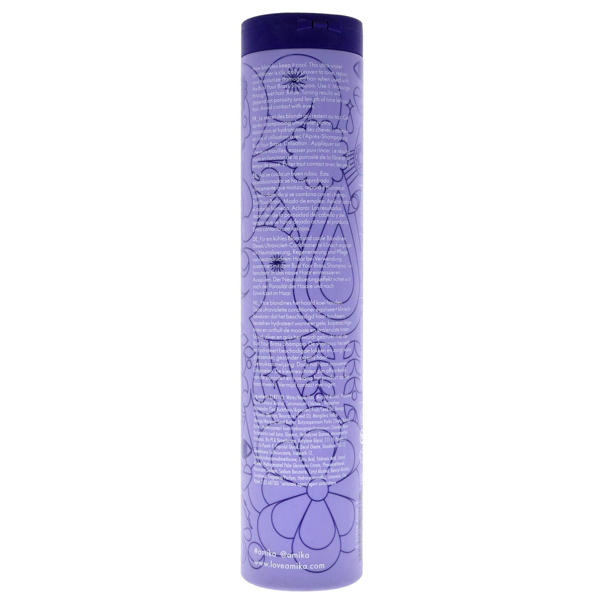 Acondicionador Cool Blonde Bust Your Brass de Amika para Unisex - Acondicionador de 9.2 oz