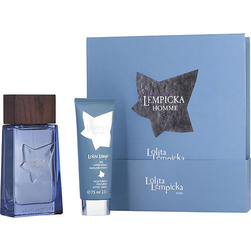 LOLITA LEMPICKA HOMME de Lolita Lempicka EAU DE TOILETTE SPRAY 3.4 OZ & GEL PARA DESPUÉS DEL AFEITADO 2.5 OZ