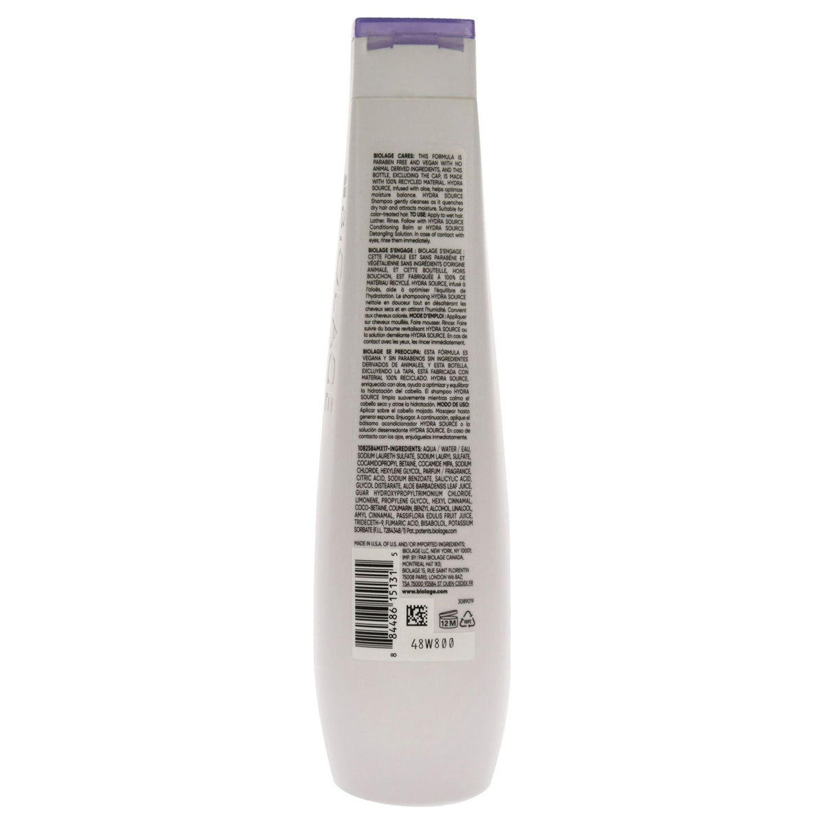 Champú HydraSource de Biolage by Matrix unisex - Champú de 13.5 oz