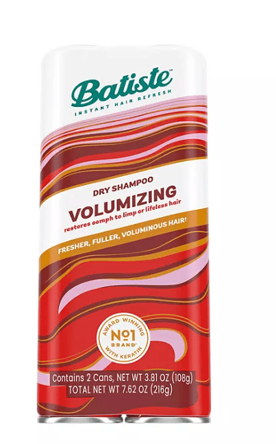 Champú seco voluminizador Batiste, 108 g c/u, paquete de 2.