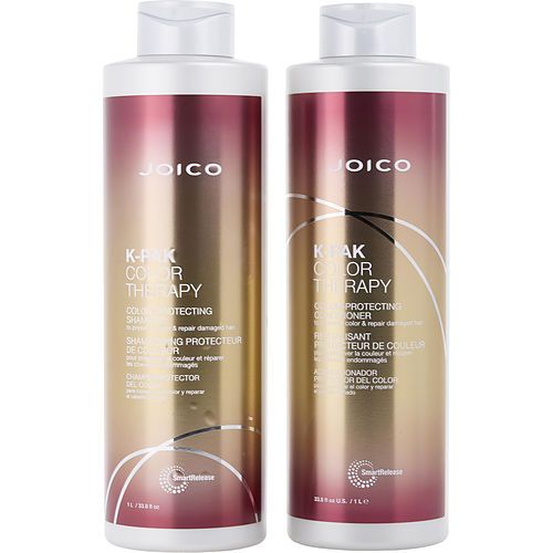 JOICO by Joico KIT DE SHAMPOO Y ACONDICIONADOR K-PAK COLOR THERAPY DE 2 PIEZAS, 1 L CADA UNO