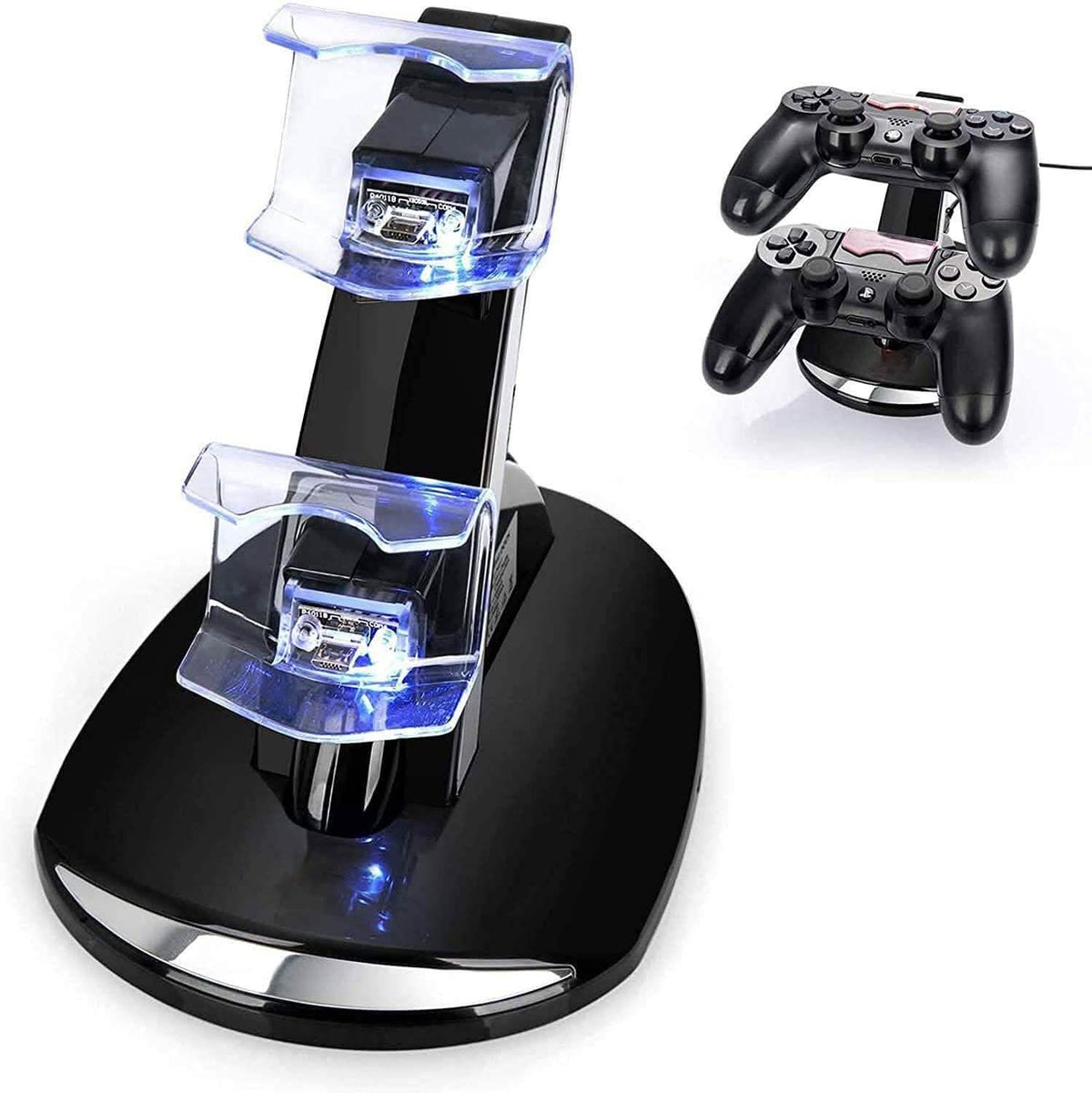 Estación de carga rápida USB dual e indicador LED para mando de PS4 de Sony