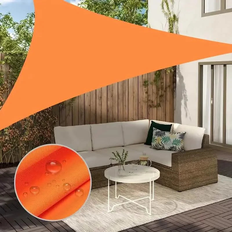 Vela de Sombra Duradera para Exteriores para Terraza, Patio, Cubierta y Jardín - Toldo Triangular Impermeable y Resistente a los Rayos UV