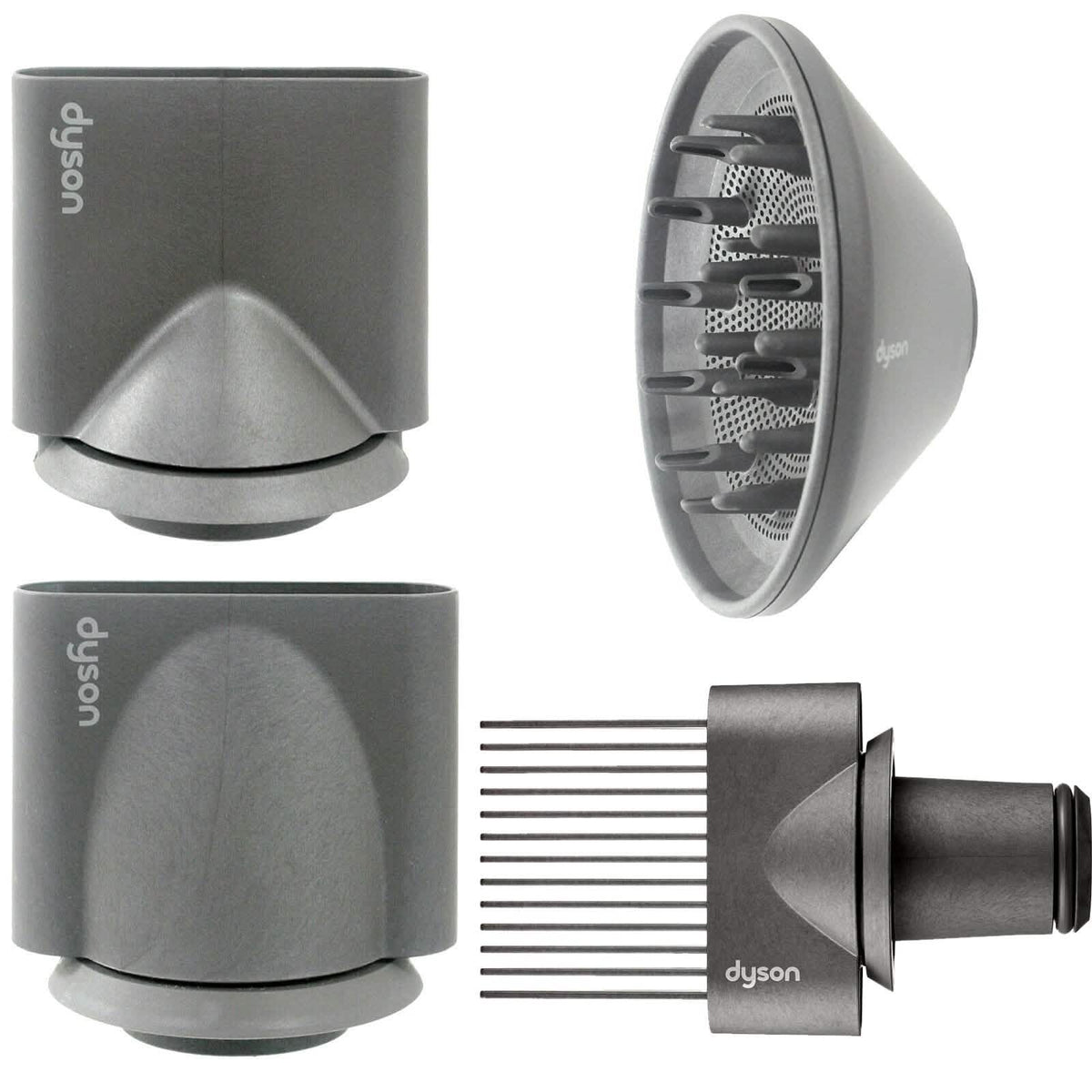Secador de pelo Dyson: concentrador de peinado, boquilla suavizante y difusor (reacondicionado)