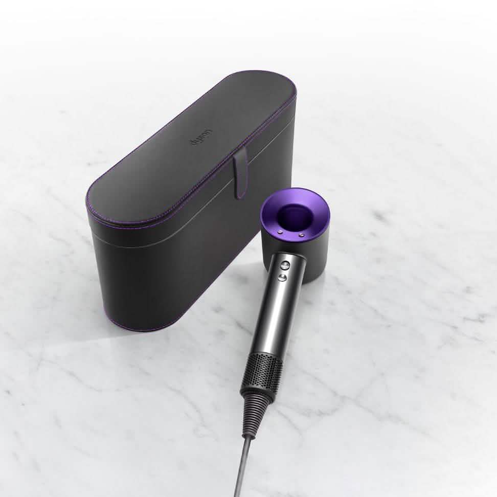 Dyson Supersonic Secador de Pelo Original Cuero Antiarañazos Organizador Estuche de Viaje de Regalo (Reacondicionado)
