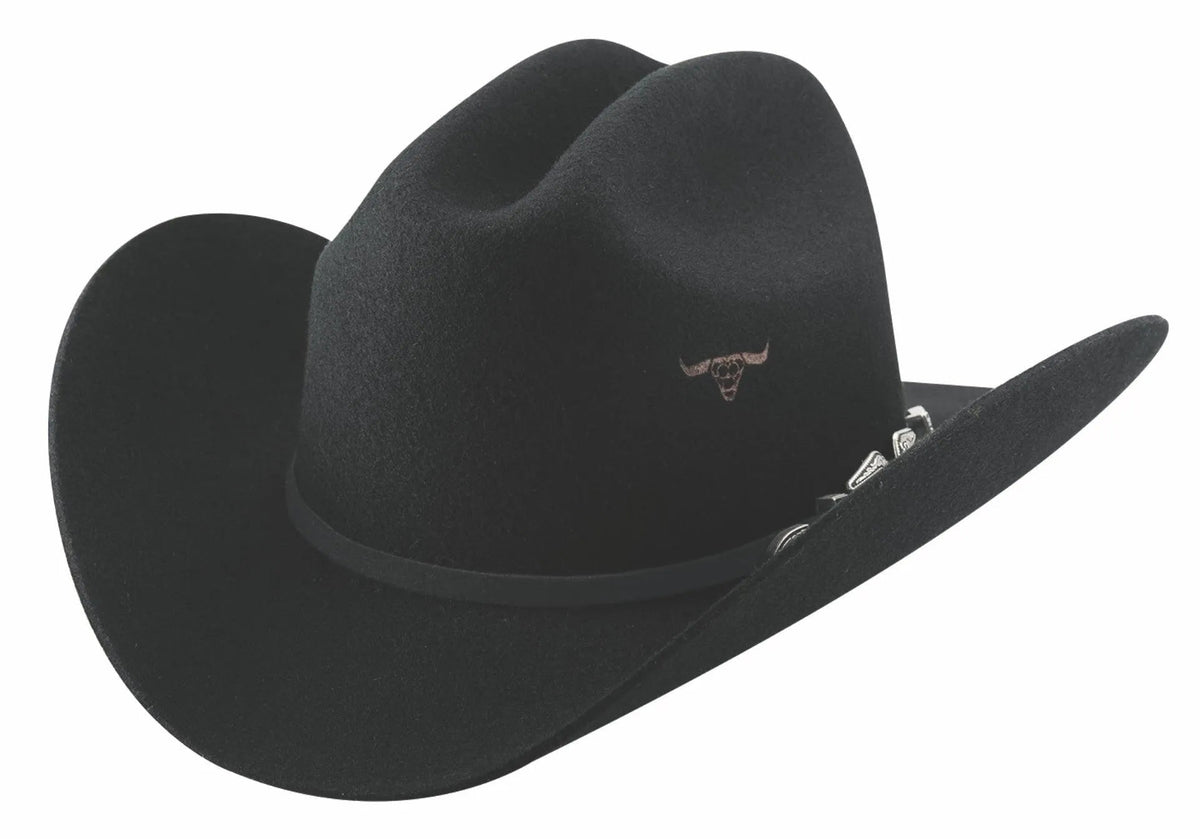 Sombrero de vaquero de fieltro de lana Bullhide El Extranjero - (6X)