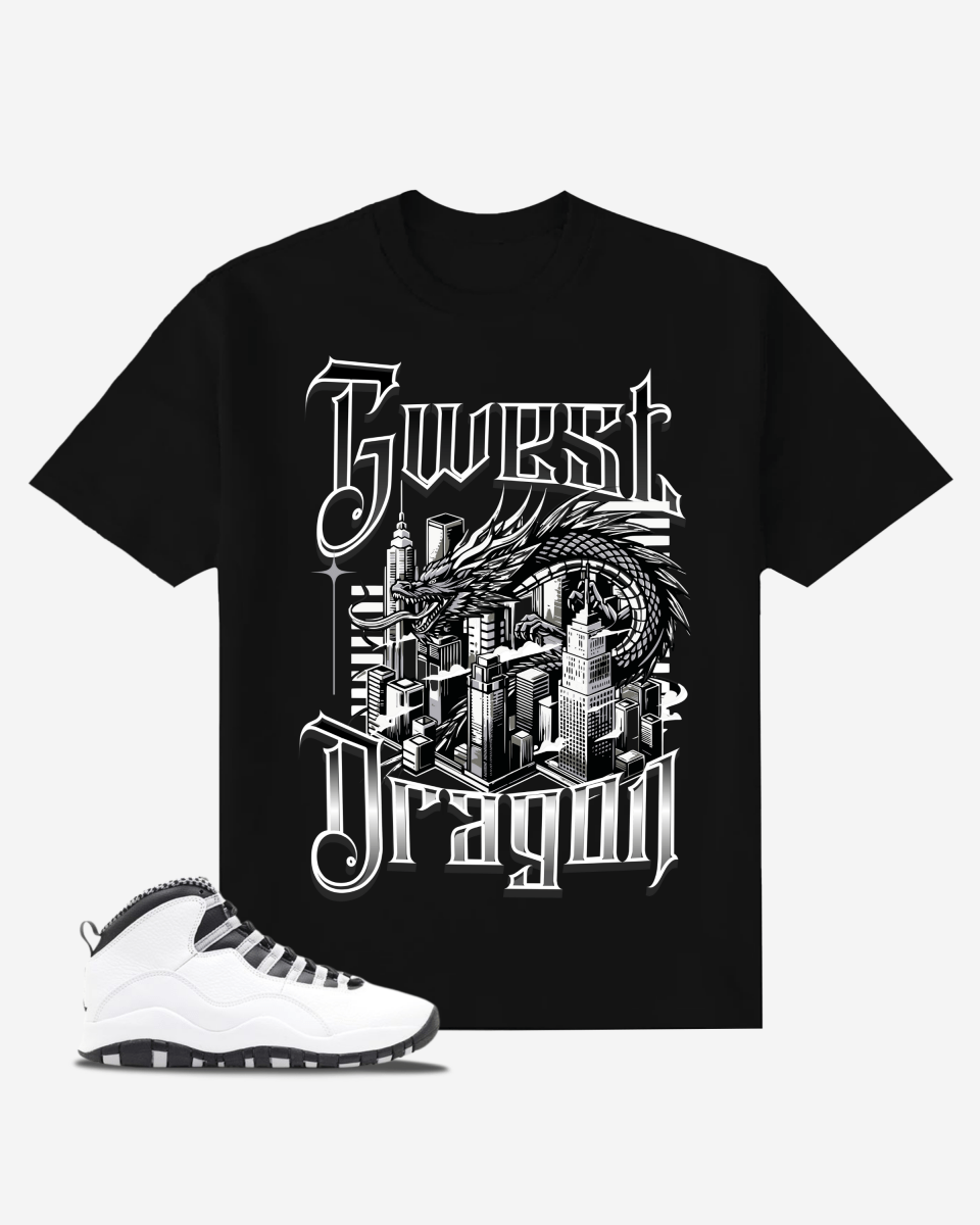 G West Eternal Dragon Oversized T-Shirt Mens