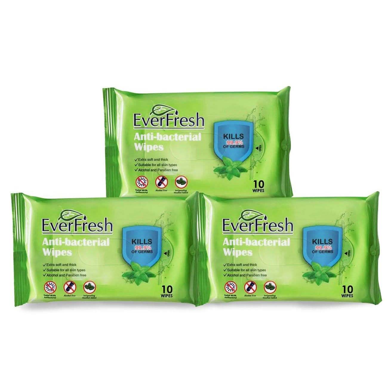 Toallitas antibacterianas Everfresh