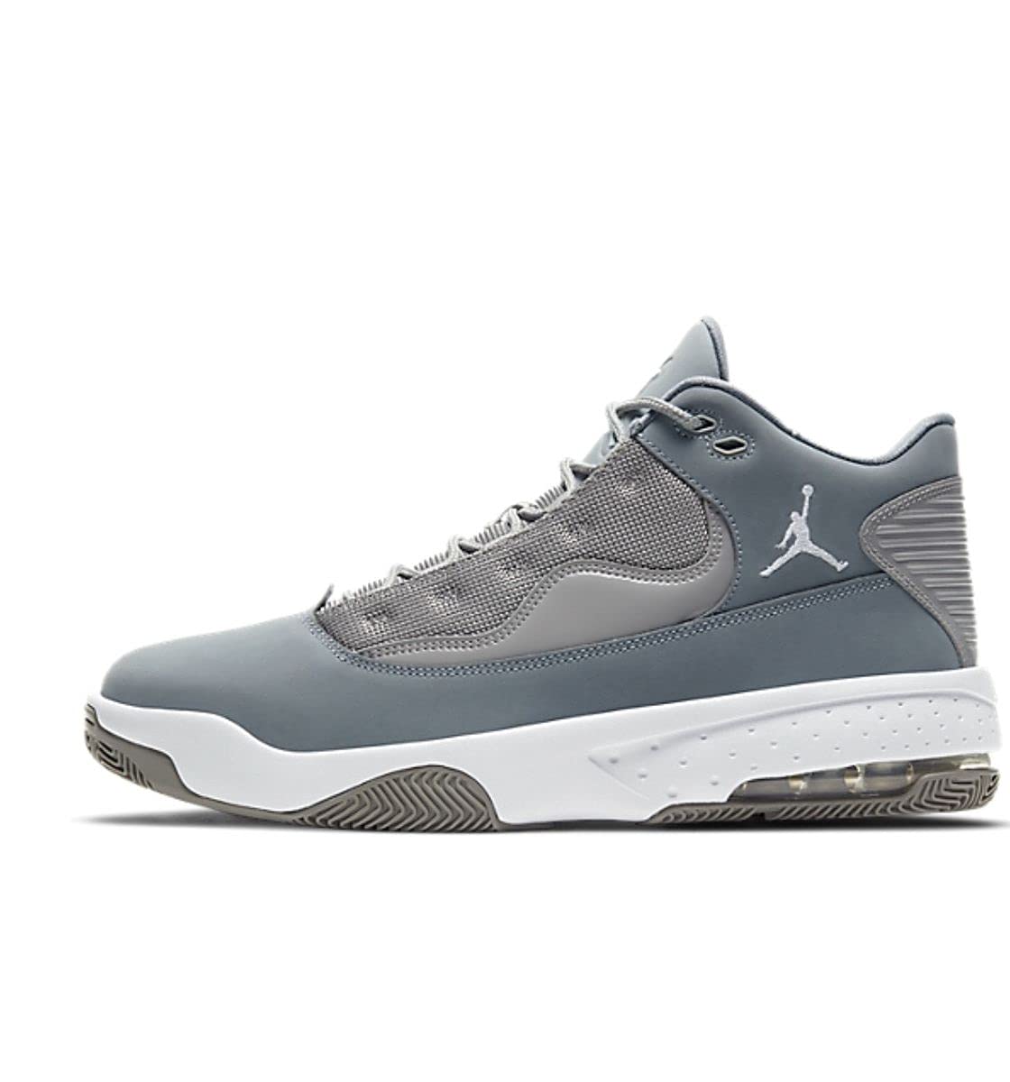Zapatillas de baloncesto Jordan Max Aura 2 para hombre de Nike, color gris medio, blanco, gris frío, talla 11.5 UK