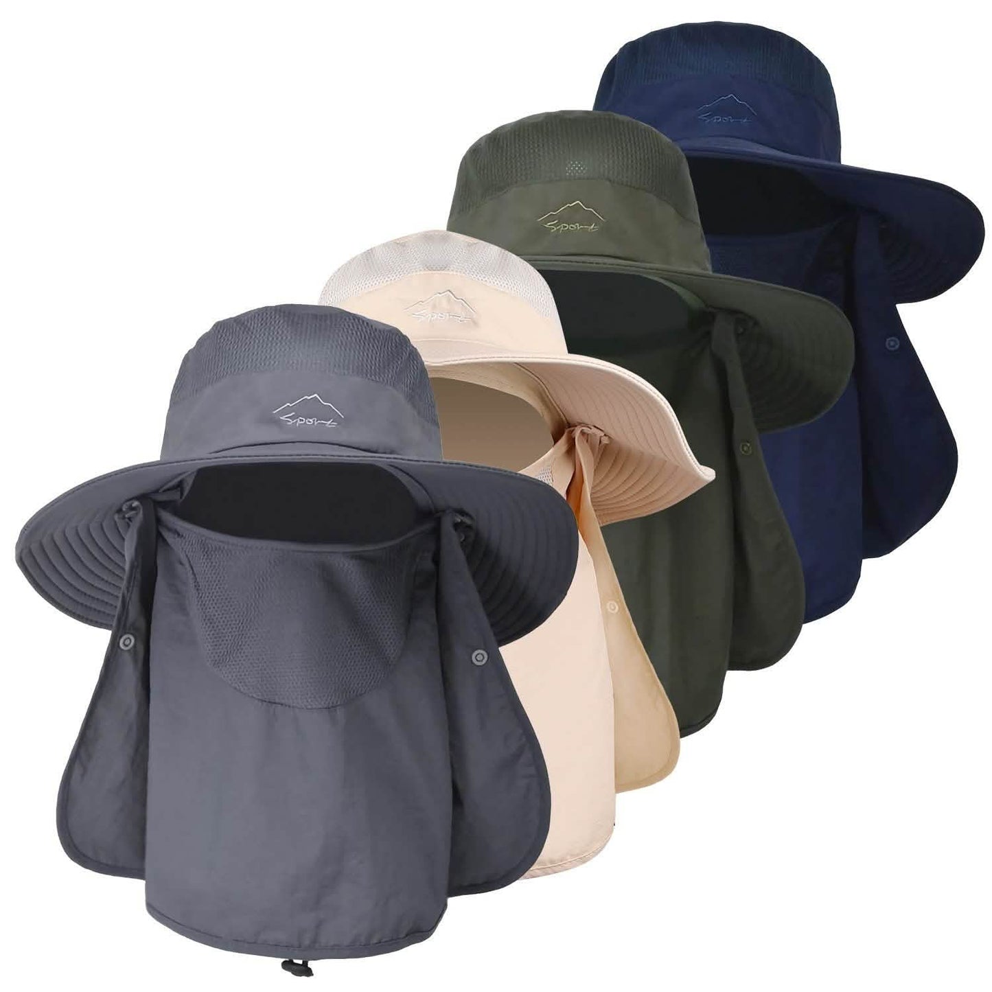 Gorro de pesca transpirable de ala ancha