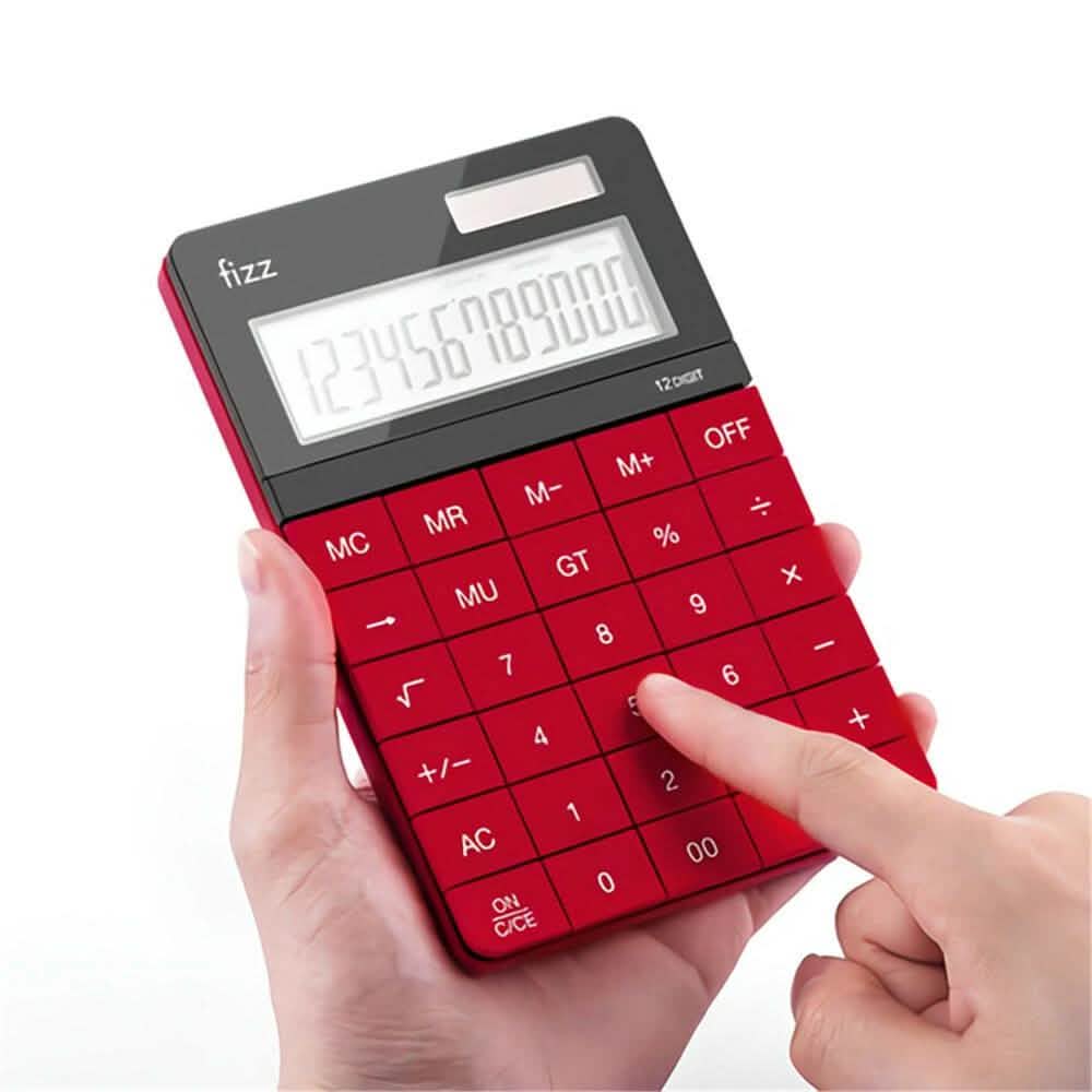 Calculadora de escritorio de doble potencia Fizz FZ66806