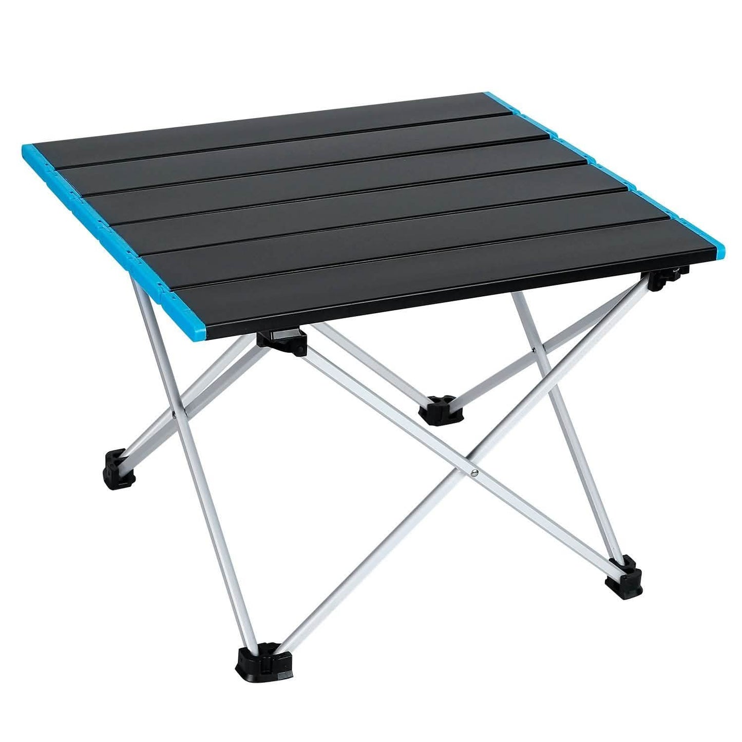 Mesa de camping plegable de aleación de aluminio con bolsa de transporte
