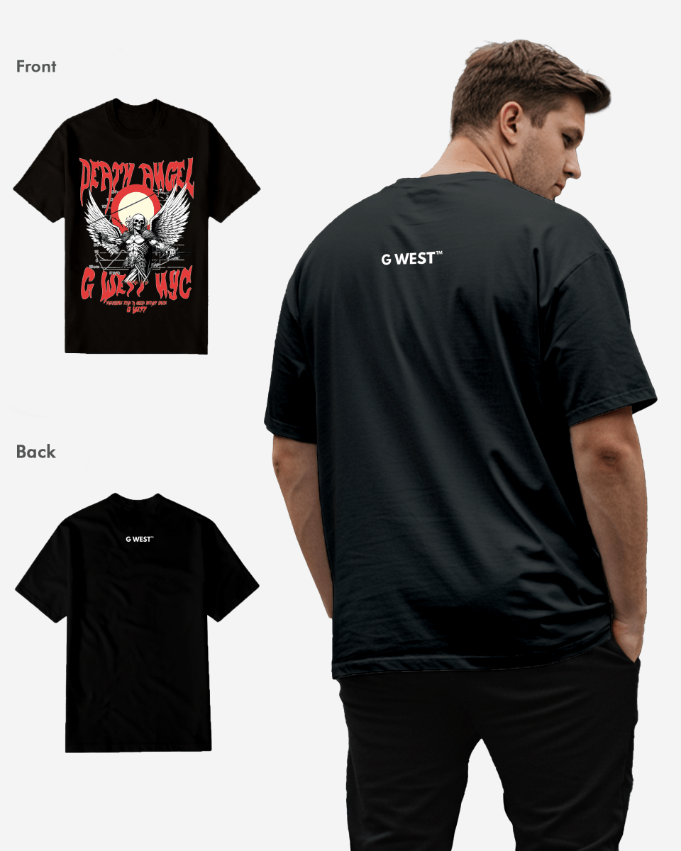 G WEST ANGEL OF DEATH T SHIRT Big and Tall Mens