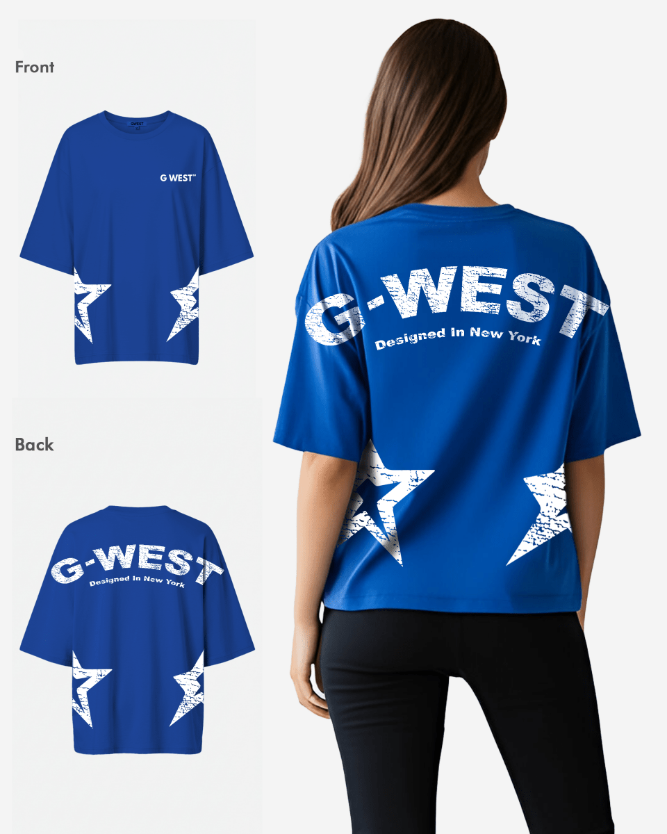 G West Womens Arch Logo Oversized Tee