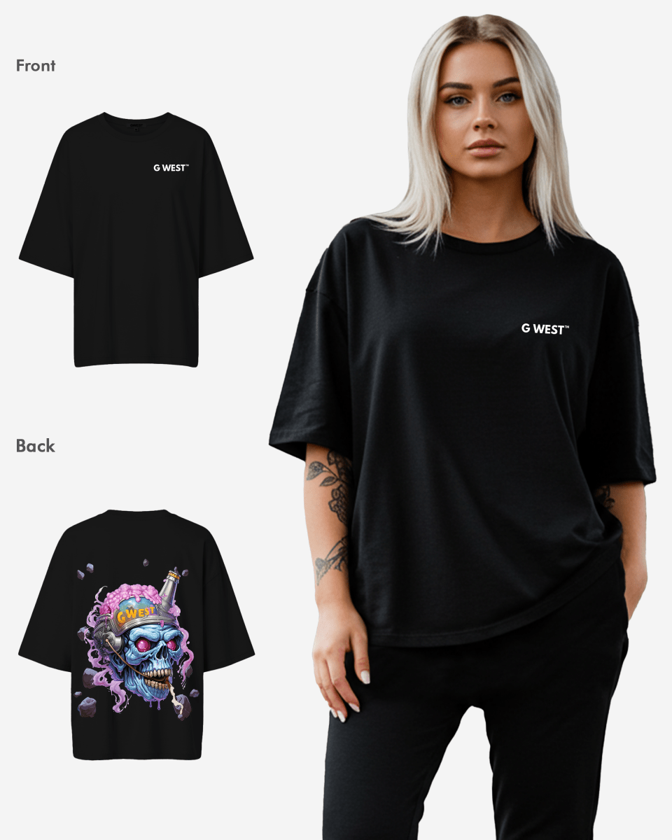 G West Womens Beer Buddies Oversized Tee