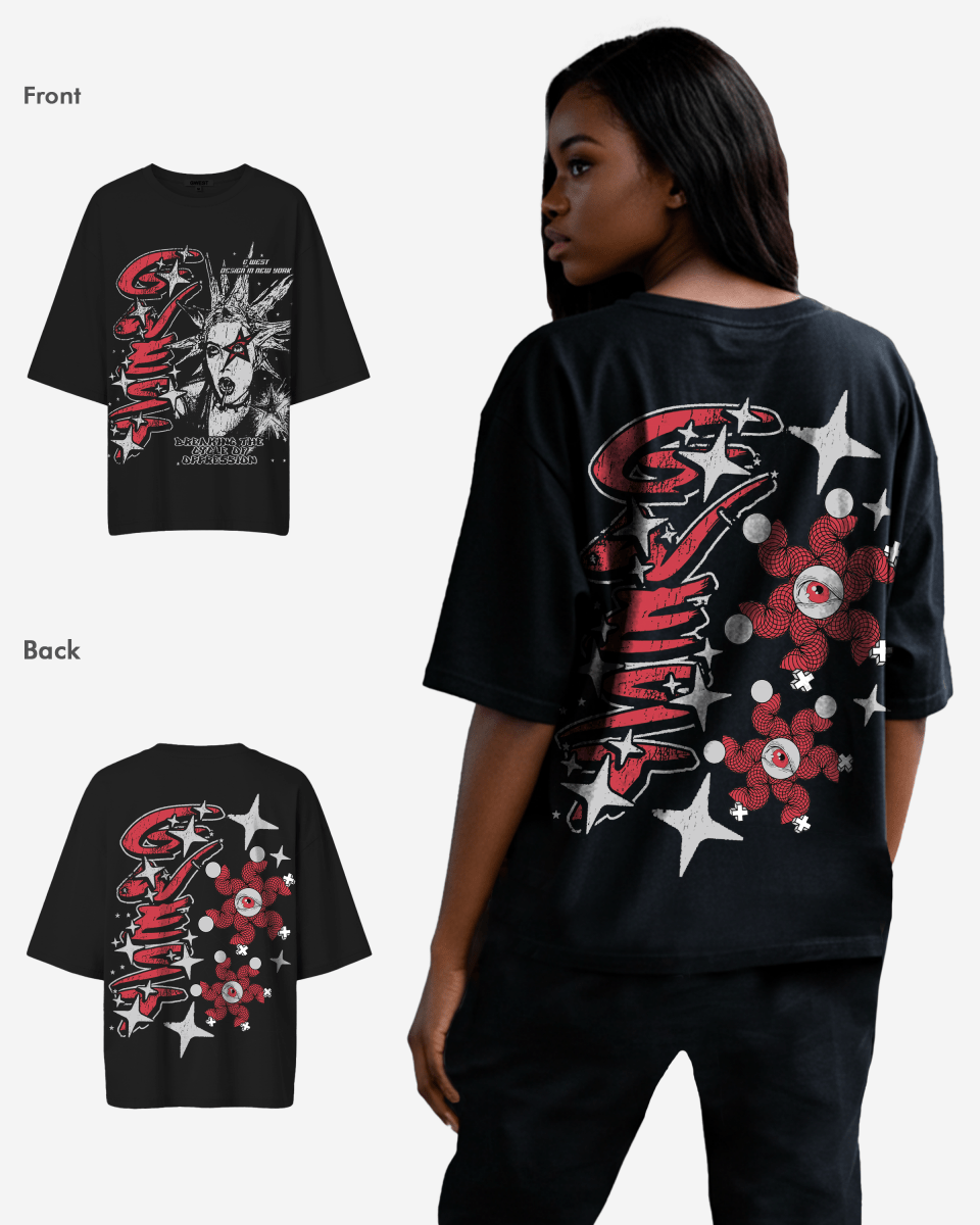 Camiseta Oversize Premium de Doble Cara "Rompiendo el Ciclo" para Mujer G West