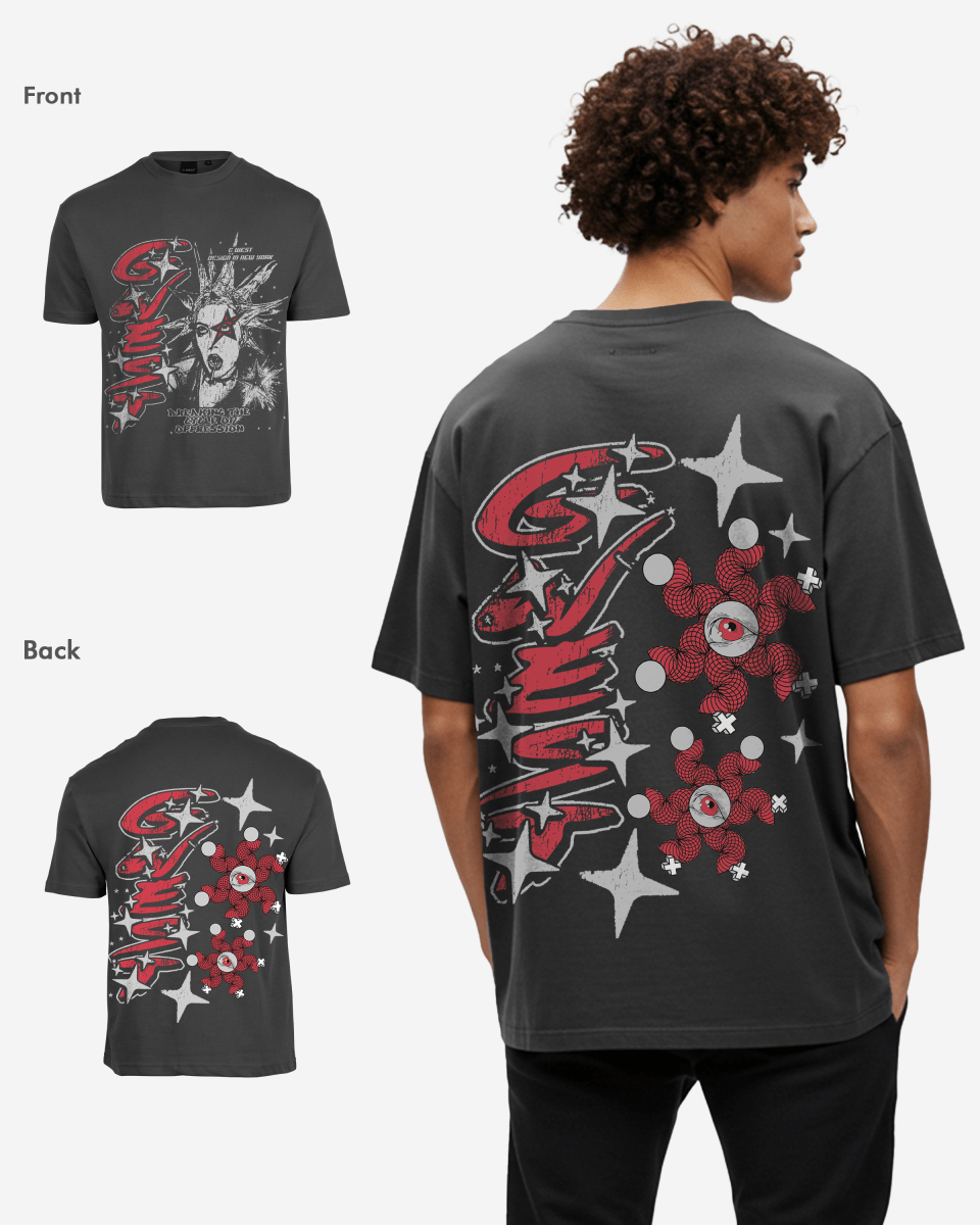 G West Mens Breaking The Cycle Oversized Tee