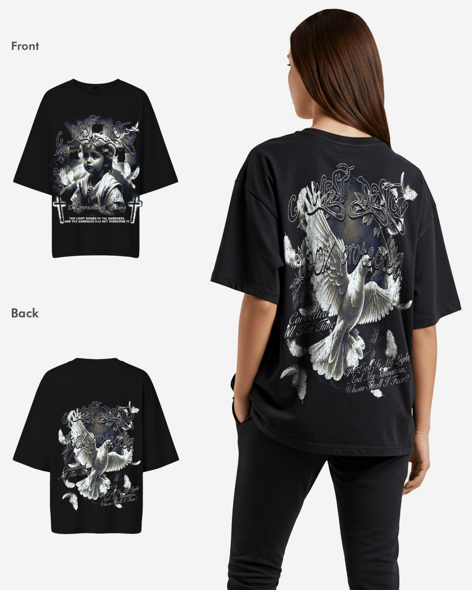 G West Womens Connected All The Time Premium Oversized Tee