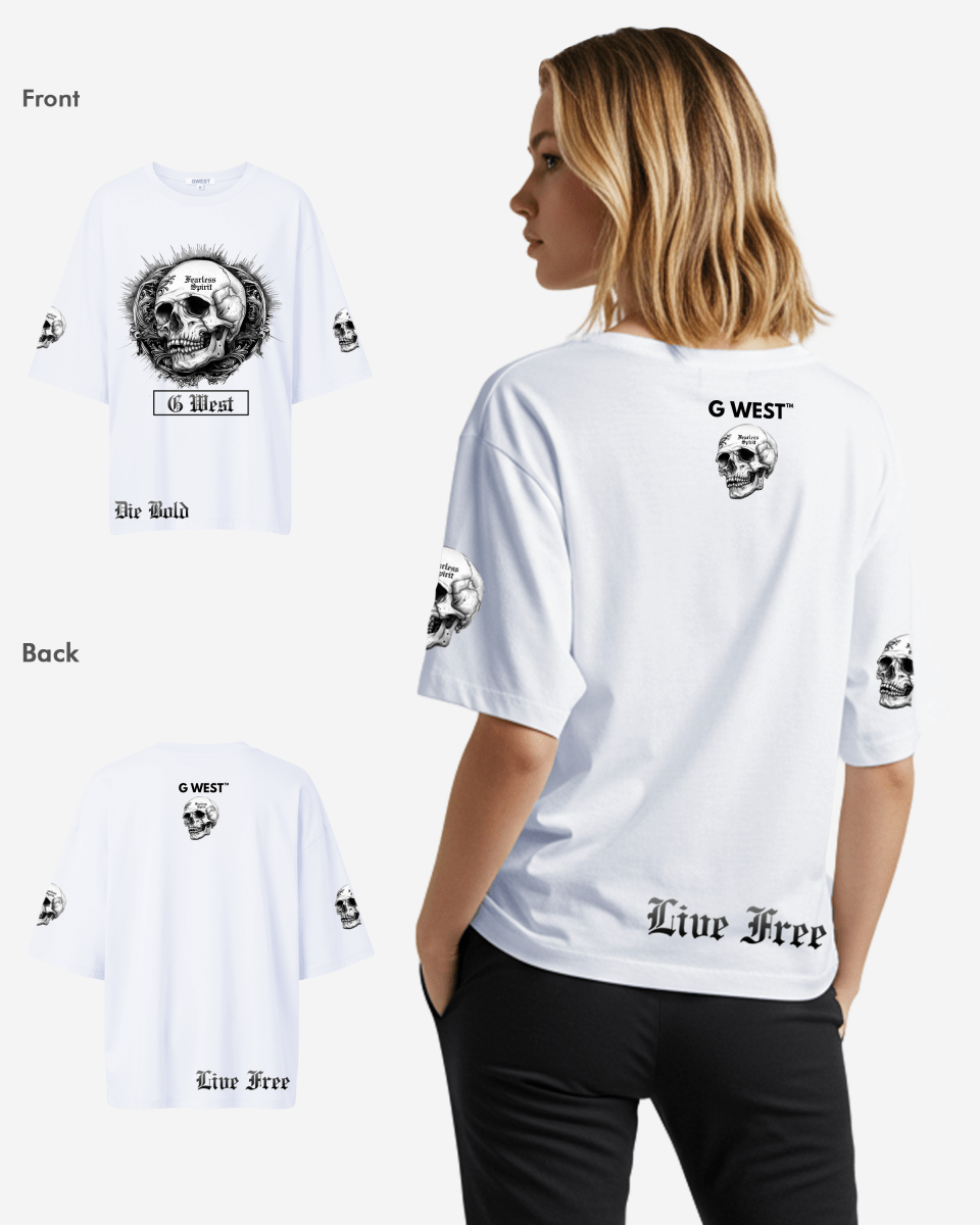 G West Womens Fearless Spirit Oversized Tee