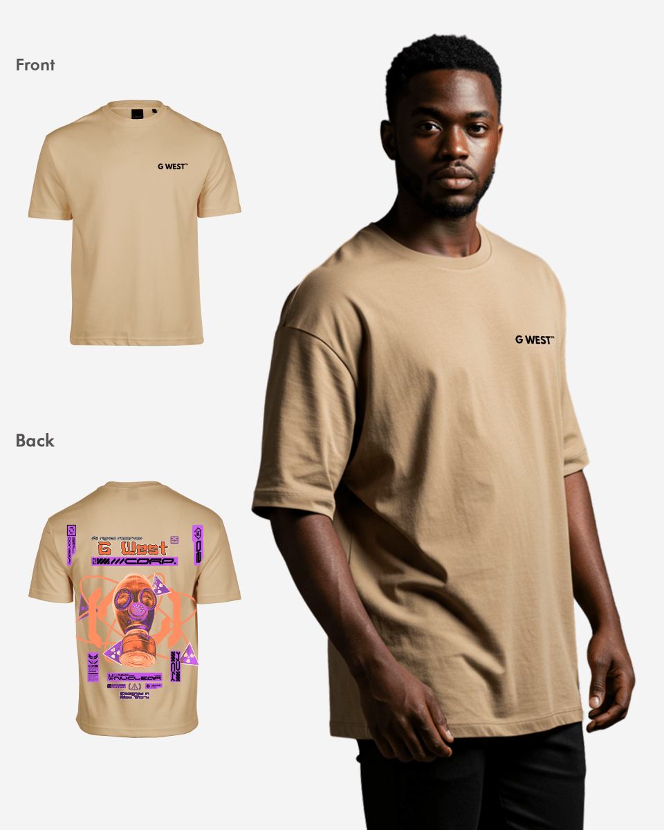 G West Gas Helmetlife Style Oversized T-Shirt Mens
