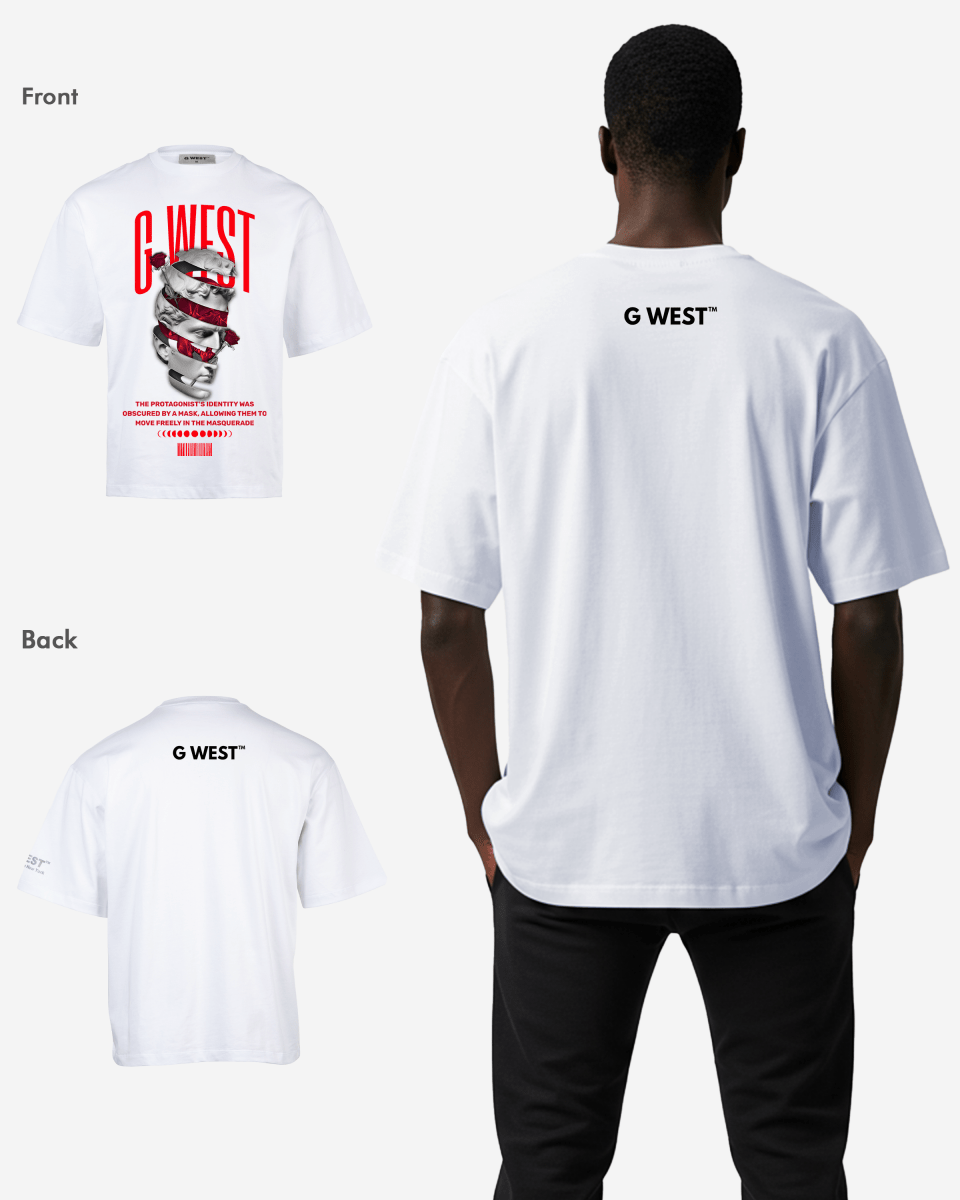 G WEST identity concealed OVERSIZED T-Shirt Mens