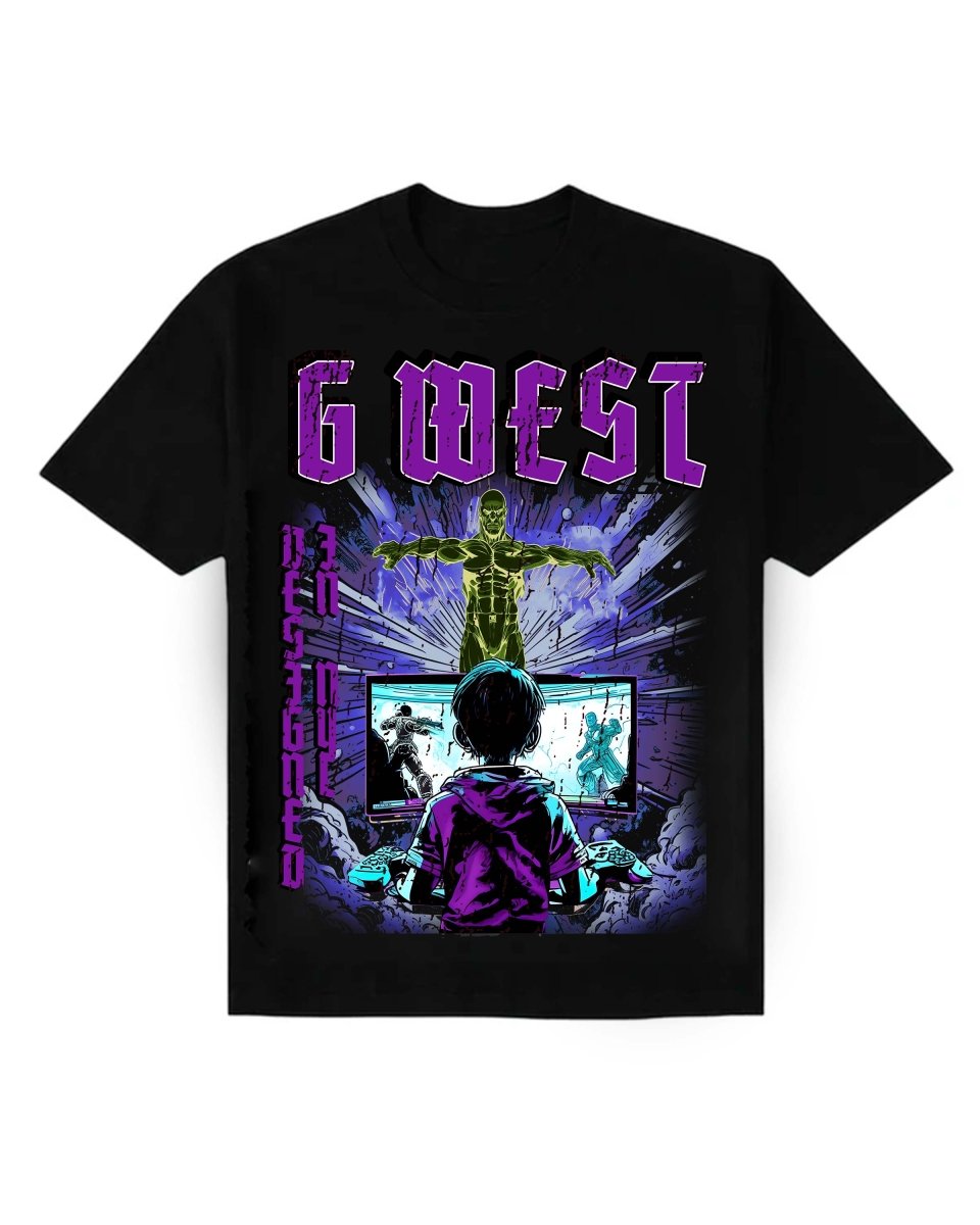 G West Kids Game Of G Purple T-Shirt Mens