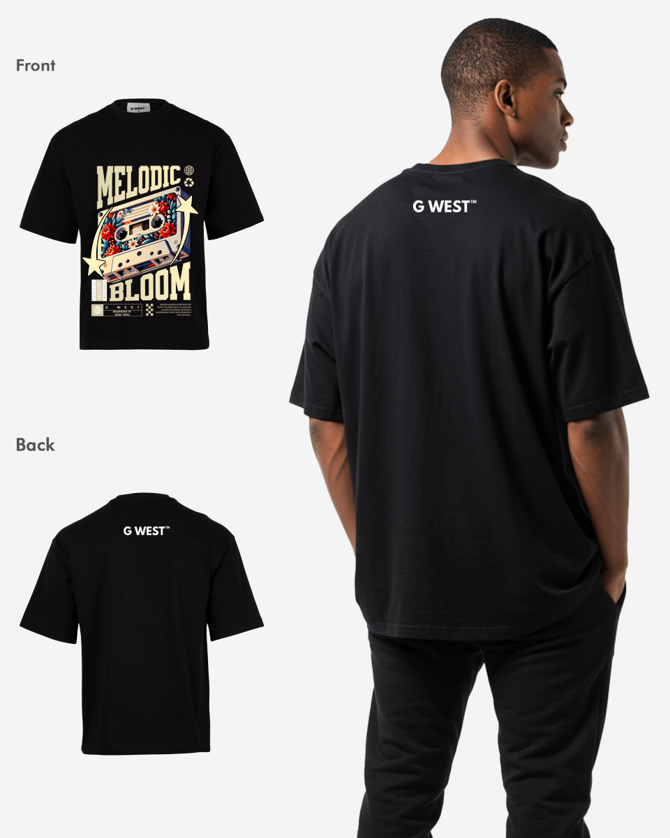 G WEST MELODIC BLOOM OVERSIZED T-Shirt Mens