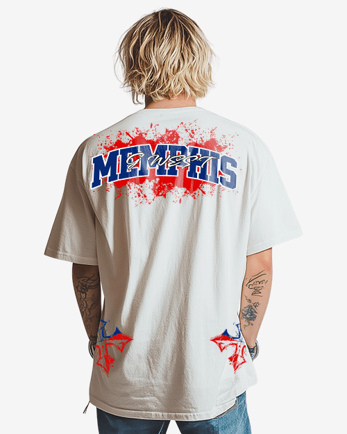 G West Memphis Blood Arch Logo Tee Big and Tall