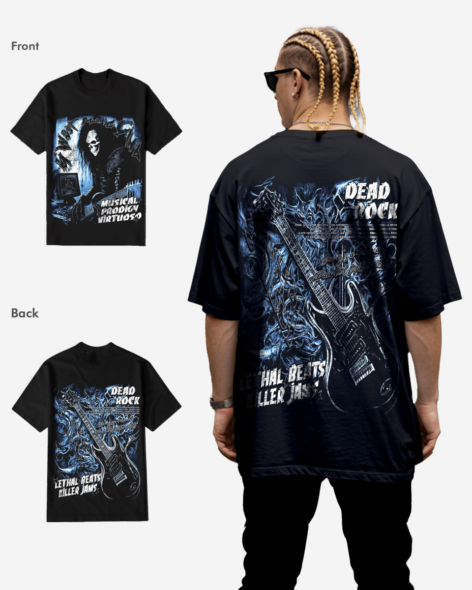 G West Musical Prodigy Virtuoso Black T-Shirt Big and Tall Mens