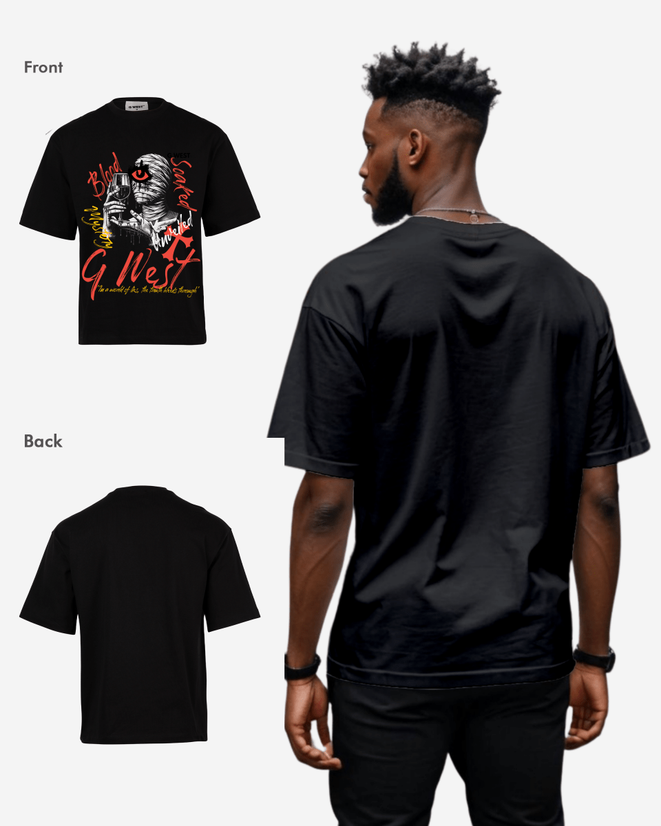 G West Mystery Unveiled Oversized T-Shirt Mens