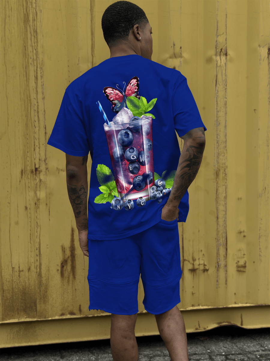 G West Mens Oversize Blueberry Mohito Tee