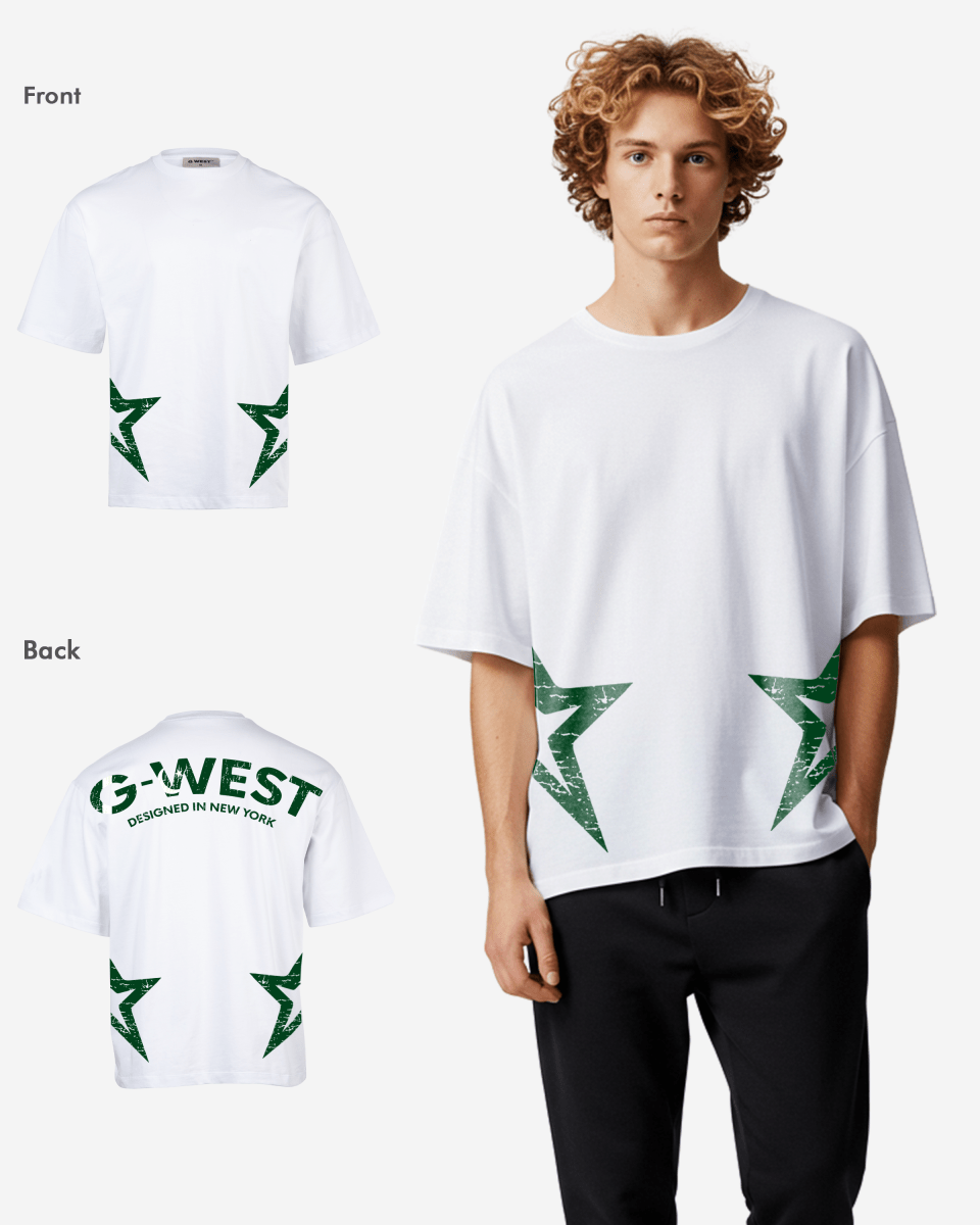 G West Oversized Cricket Pakistan Arch Logo T-Shirt Mens