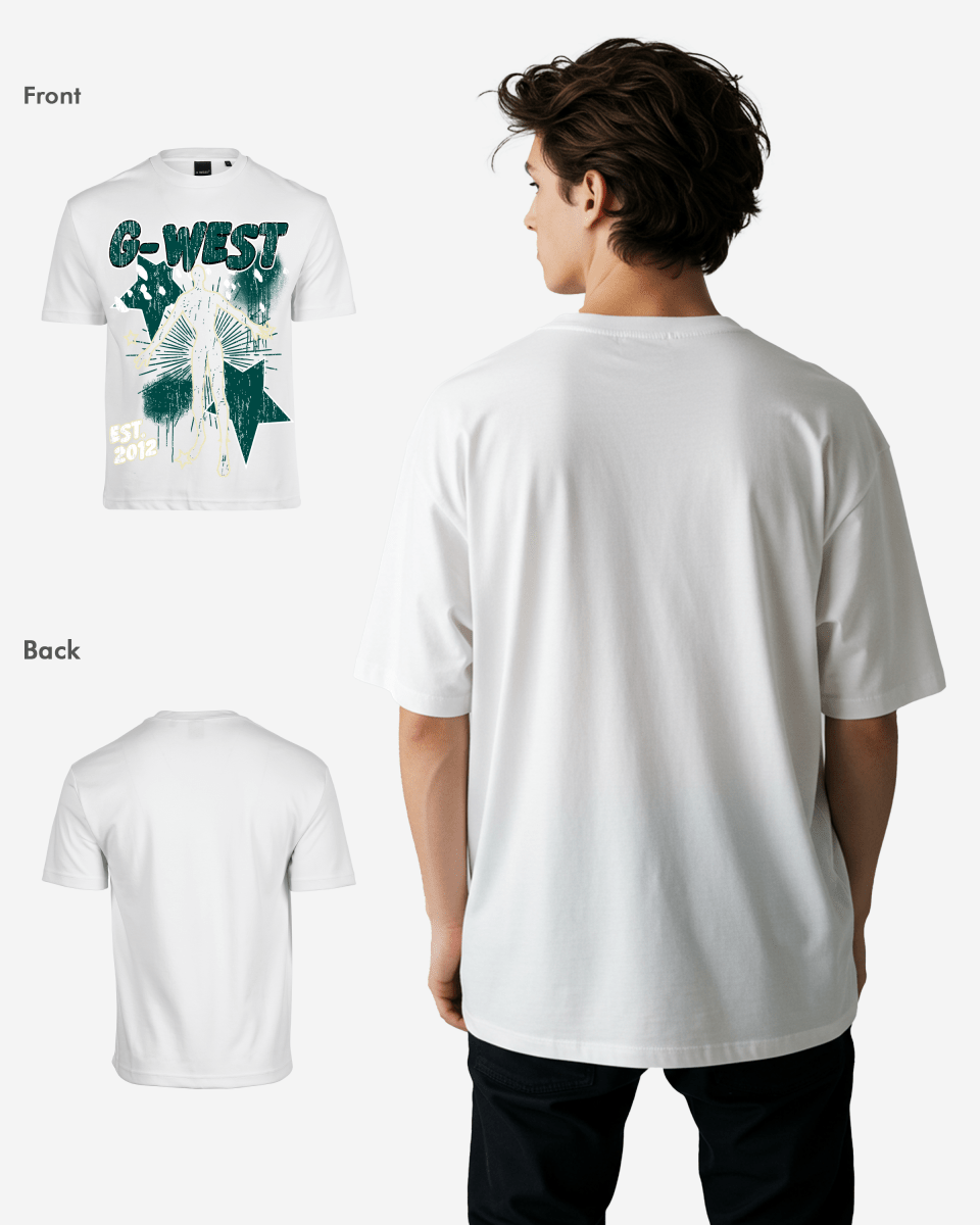 G West Oversized Dazzling Dynamo T-Shirt Mens