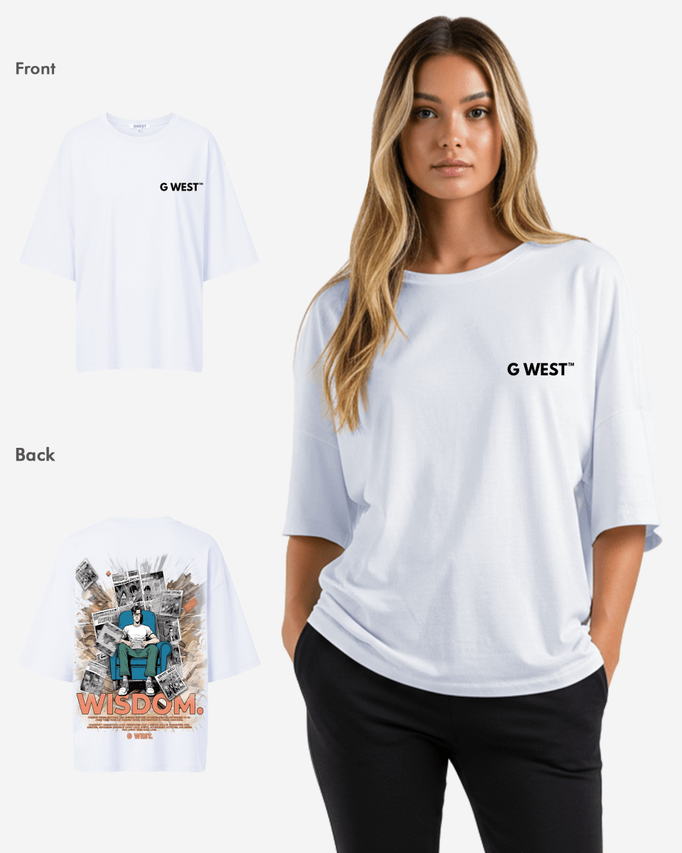 G West Womens Oversized Library T Shirt