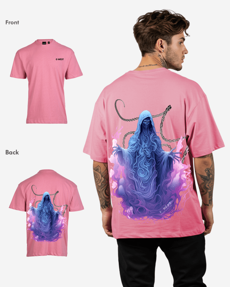 G West Mens Oversized Purple Reaper Tee