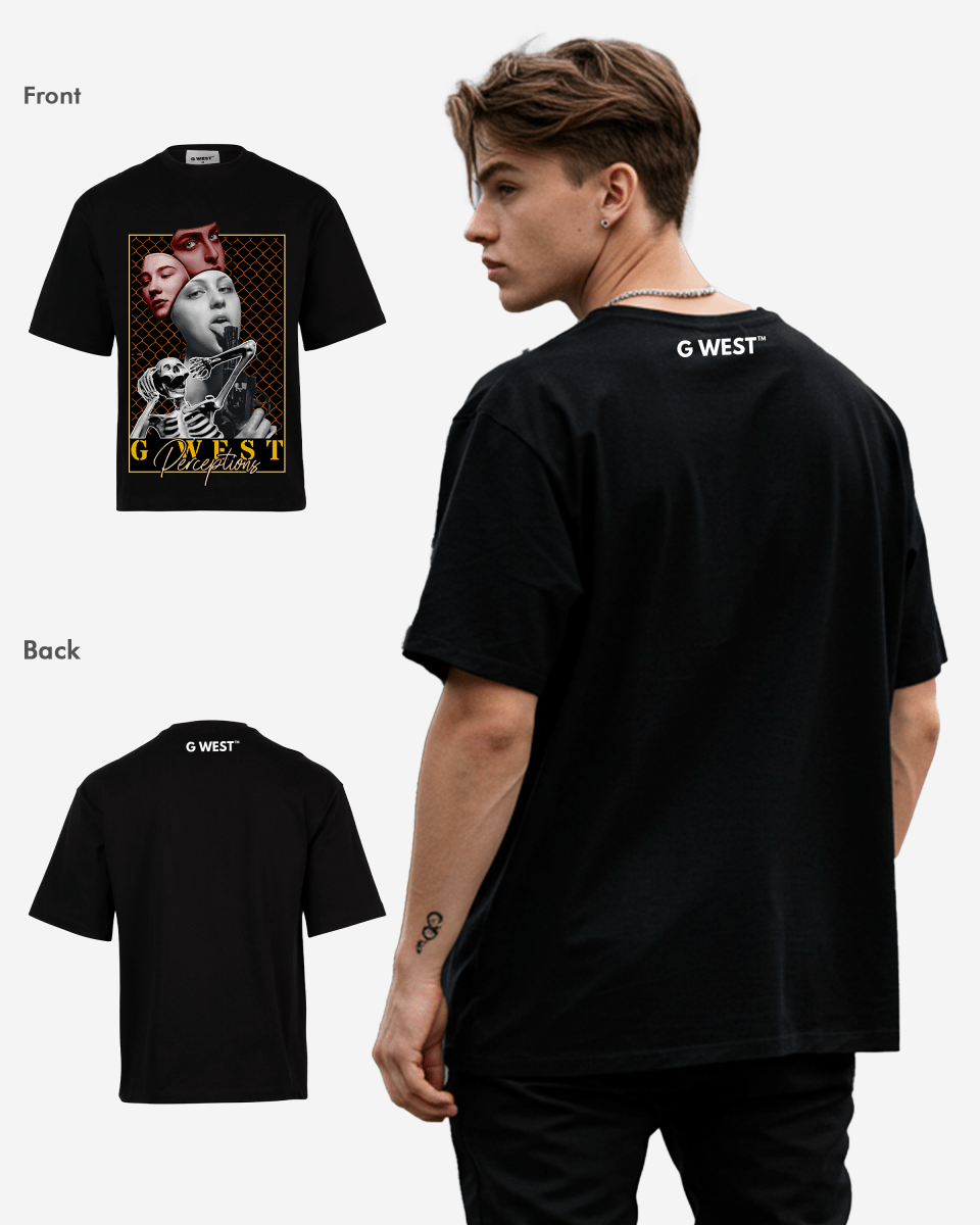 G WEST PEREPTIONS OVERSIZED T-Shirt Mens