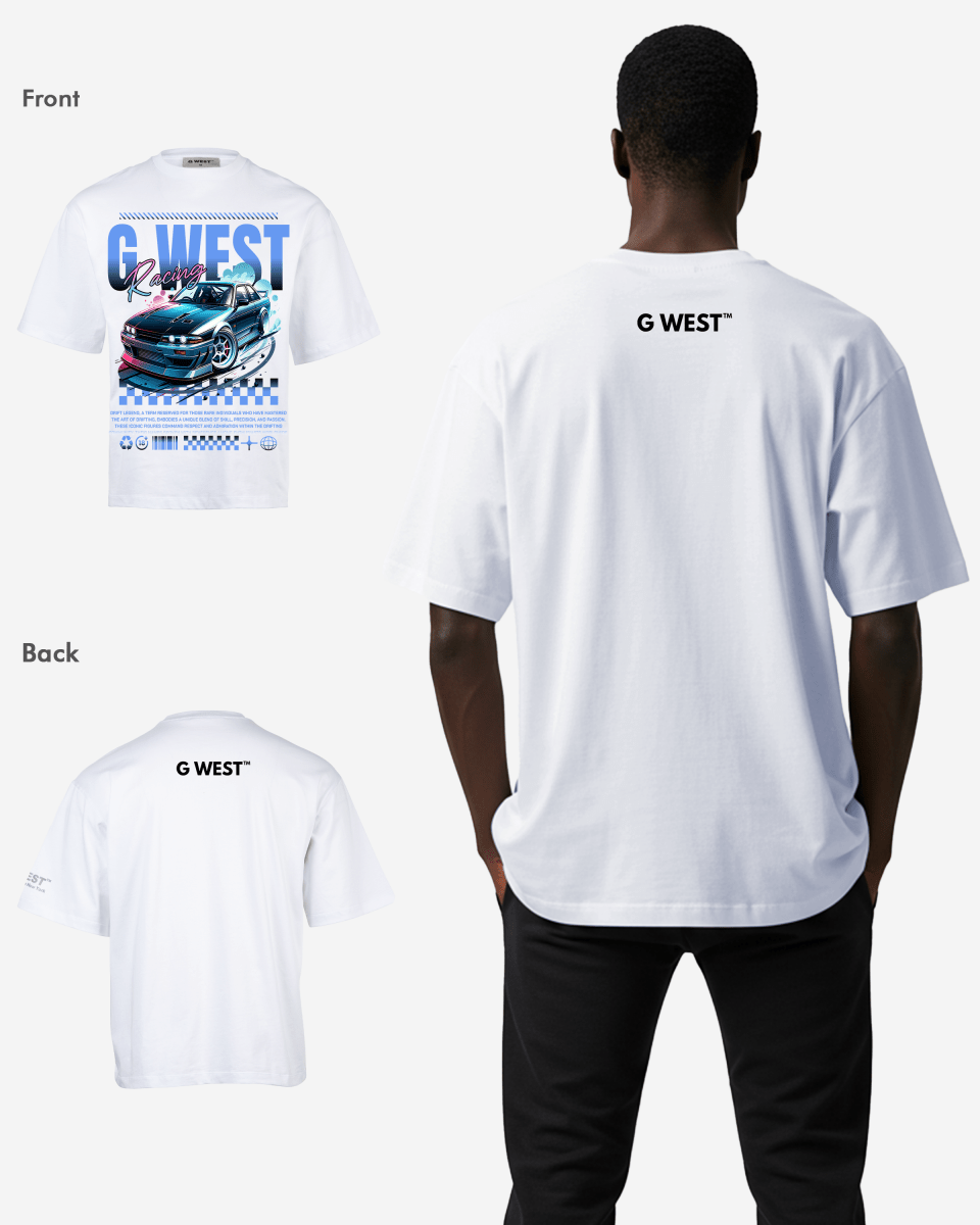 G WEST RACING OVERSIZED T-Shirt Mens