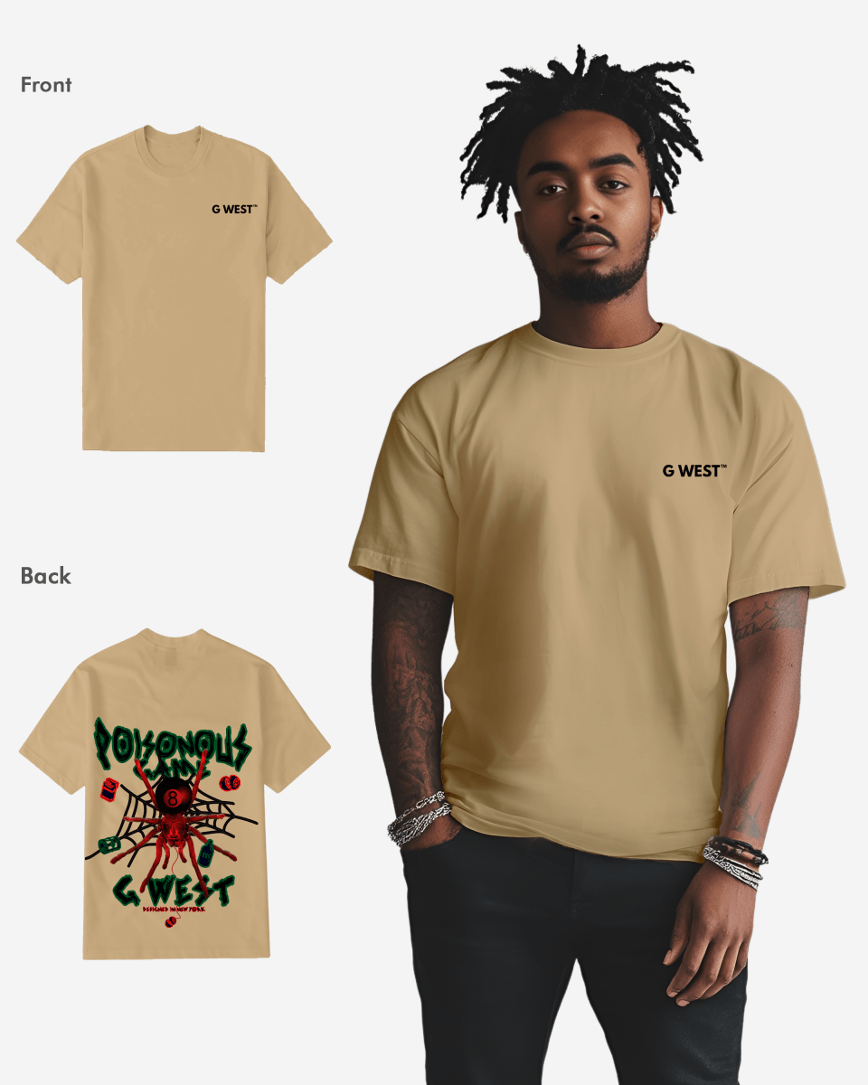 G West Mens Regular Fit Poison Game T Shirt