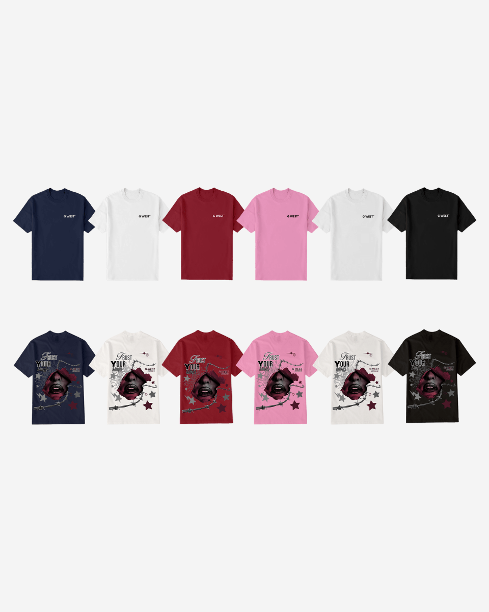 G West Mens Regular Fit Trust Your Mind T Shirt - Gwpbast5047 - 6 Colors