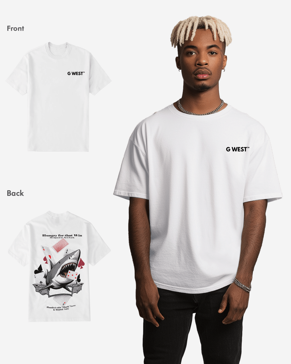 G West Mens Spade Of Sharks T Shirt