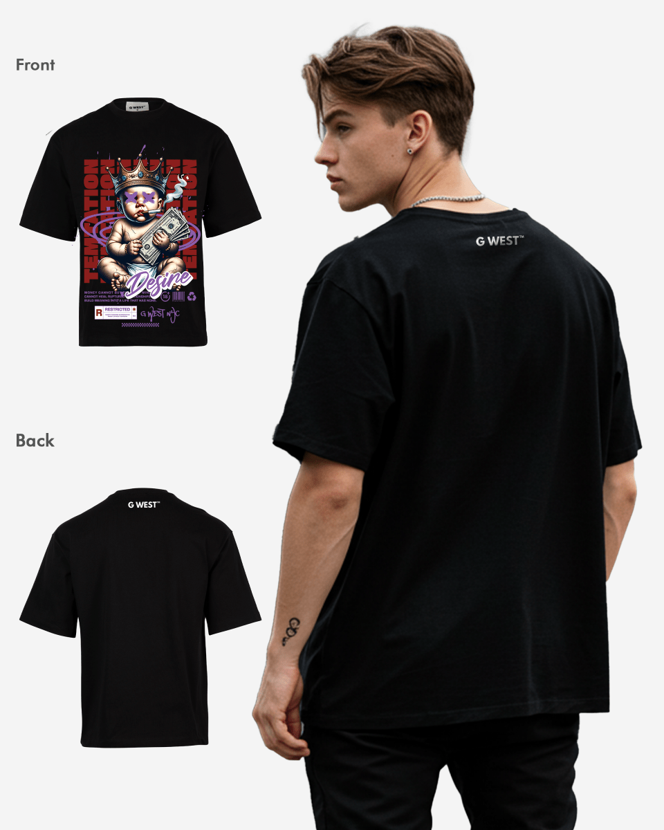 G WEST TEMPTATION DESIRE OVERSIZED T-Shirt Mens
