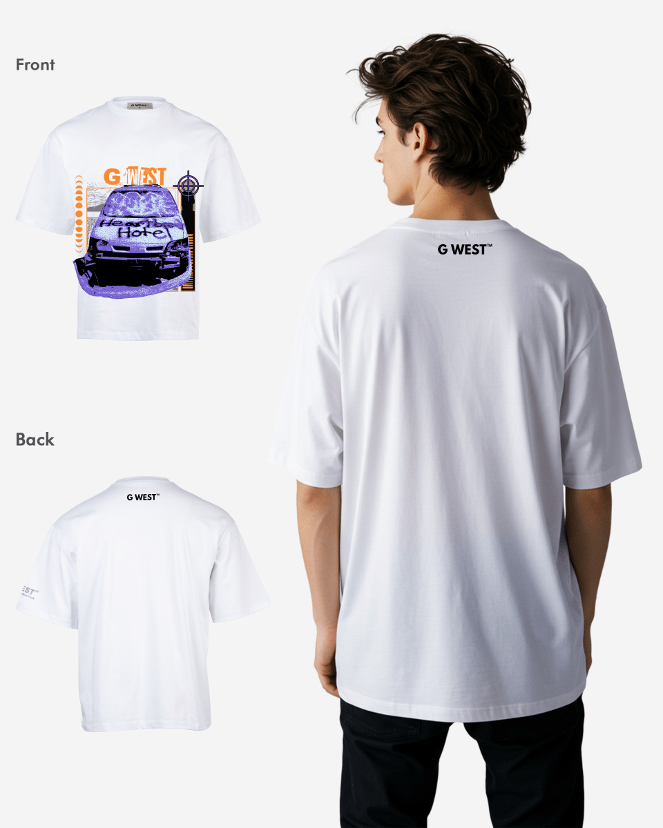 G West the heartbreak ride Oversized T-Shirt Mens