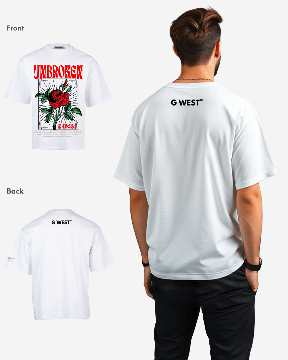 G WEST UNBROKEN OVERSIZED T-Shirt Mens