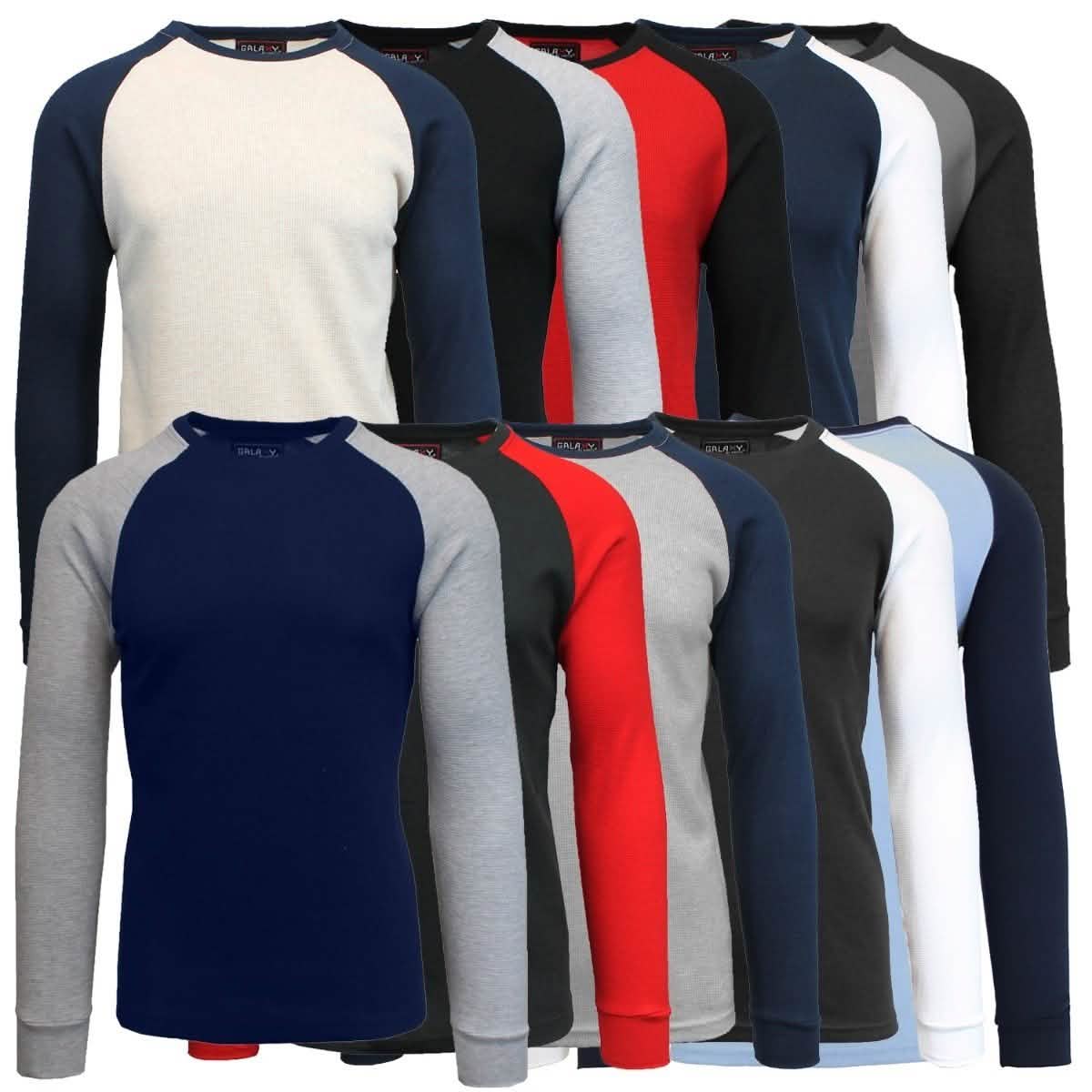 Camiseta térmica raglán para hombre Galaxy by Harvic - Tallas variadas